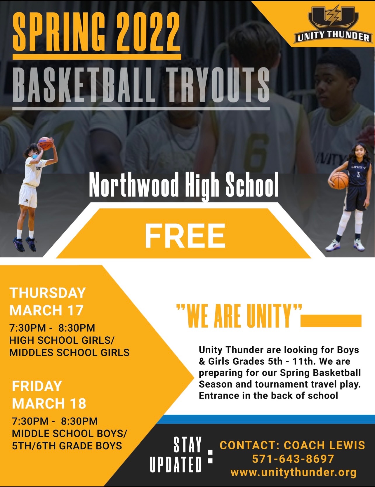 Spring 2022 Basketball Tryouts