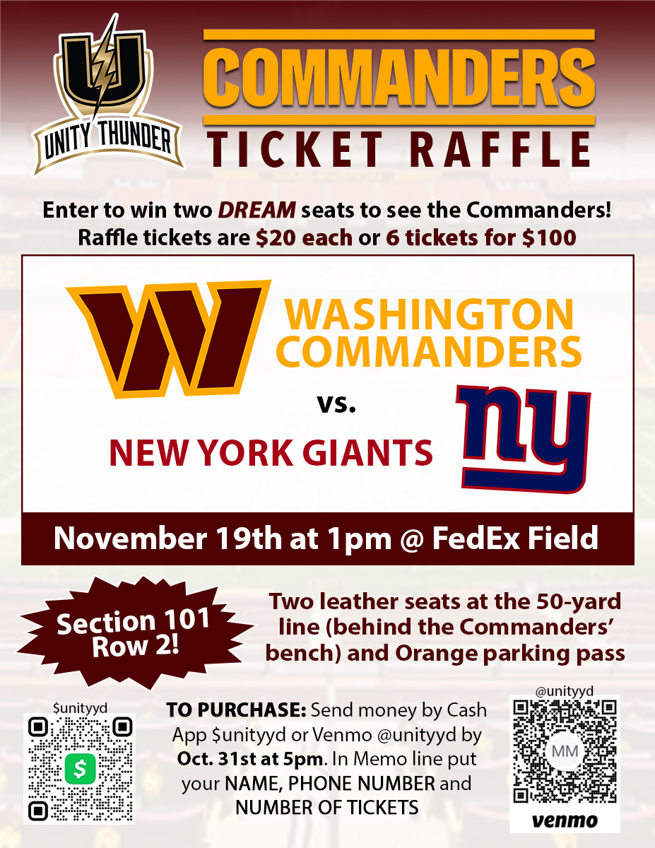 Raffle for Commanders Tickets